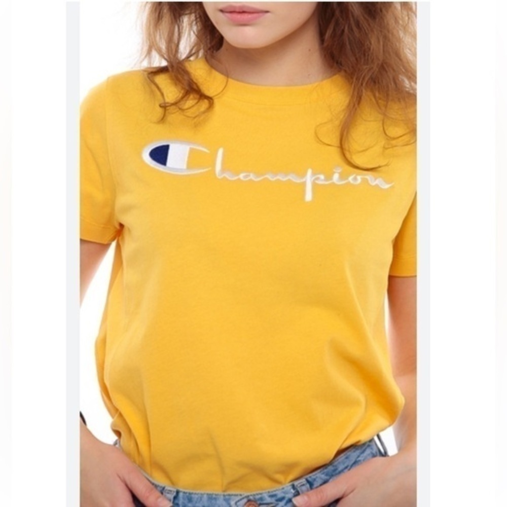 Champions Yellow Logo T-Shirt - Picture 10 of 10